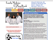 Tablet Screenshot of familymedicineofsayebrook.com